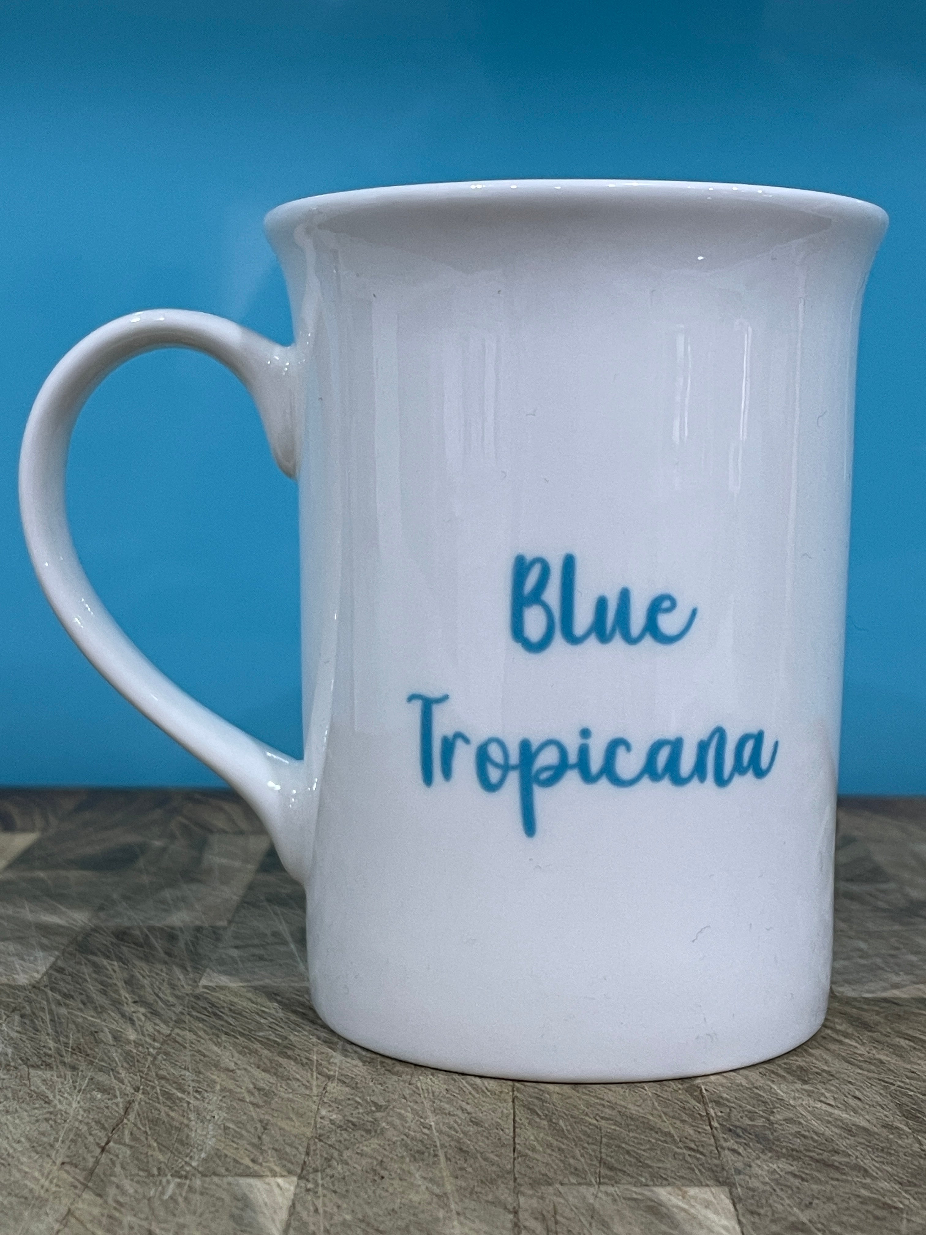 Blue Tropicana Mug